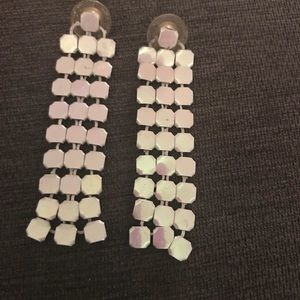 Iridescent Vintage Dangle Earrings 1980’s Unicorn